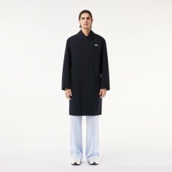 Manteaux & Vestes | LACOSTE Trench Leger Deperlant En Twill De Coton