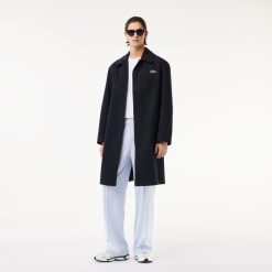 Manteaux & Vestes | LACOSTE Trench Leger Deperlant En Twill De Coton