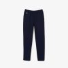 Vetements Garcon | LACOSTE Pantalon Chino Garcon Lacoste En Gabardine De Coton Stretch