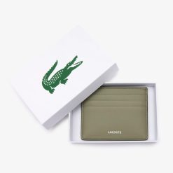 Portefeuilles & Petite Maroquinerie | LACOSTE Porte-Cartes Fg Avec Marquage Contraste En Cuir