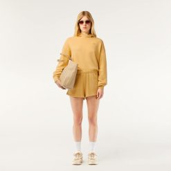 Sweatshirts | LACOSTE Sweatshirt Oversize A Capuche En Molleton Teinture Naturelle