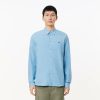 Chemises | LACOSTE Chemise Slim Fit En Chambray De Coton