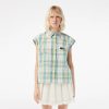 Chemises & Hauts | LACOSTE Chemise Femme Lacoste Avec Imprime Carreaux