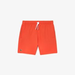 Vetements Garcon | LACOSTE Short De Bain Garcon Uni A Sechage Rapide