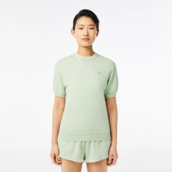 T-Shirts | LACOSTE T-Shirt En Molleton De Coton Teinture Naturelle