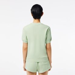 T-Shirts | LACOSTE T-Shirt En Molleton De Coton Teinture Naturelle