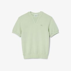 T-Shirts | LACOSTE T-Shirt En Molleton De Coton Teinture Naturelle