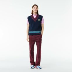 Pullovers | LACOSTE Pull Tennis En Maille Epaisse A Badge