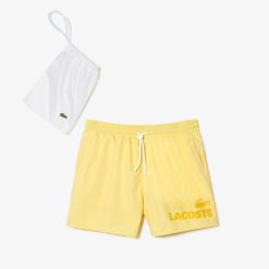 Maillots De Bain | LACOSTE Short De Bain Homme Lacoste Avec Boxer Integre Quick Dry