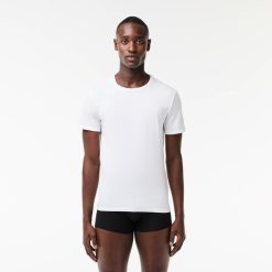 Sous-Vetements & Vetements D'Interieur | LACOSTE Lot De 3 T-Shirts D'Interieurs A Col Rond En Coton Uni