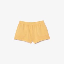 Pantalons & Shorts | LACOSTE Shorty En Molleton De Coton Teinture Naturelle