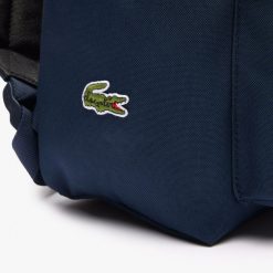 Sacs A Dos | LACOSTE Sac A Dos Crocodile Poche Ordinateur 14 Pouces