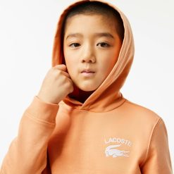 Vetements Garcon | LACOSTE Sweatshirt A Capuche Garcon Lacoste Avec Imprimes