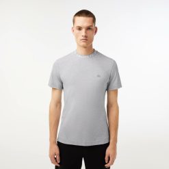 T-Shirts | LACOSTE T-Shirt Homme Regular Fit Marquage Sur Le Col Lacoste