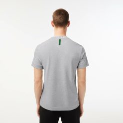 T-Shirts | LACOSTE T-Shirt Homme Regular Fit Marquage Sur Le Col Lacoste