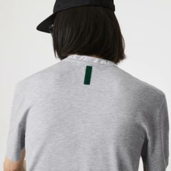 T-Shirts | LACOSTE T-Shirt Homme Regular Fit Marquage Sur Le Col Lacoste