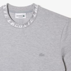 T-Shirts | LACOSTE T-Shirt Homme Regular Fit Marquage Sur Le Col Lacoste