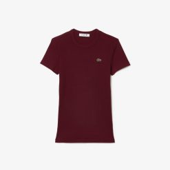 T-Shirts | LACOSTE T-Shirt Cotele Slim Fit En Coton