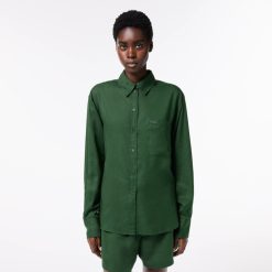 Chemises & Hauts | LACOSTE Chemise Fluide Oversize En Lyocell