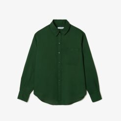 Chemises & Hauts | LACOSTE Chemise Fluide Oversize En Lyocell