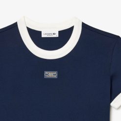 T-Shirts | LACOSTE T-Shirt Slim Fit En Coton Badge Tennis