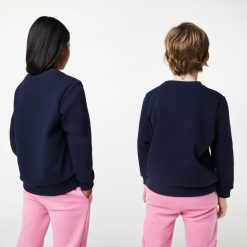 Vetements Fille | LACOSTE Sweatshirt Enfant Lacoste En Molleton De Coton Biologique