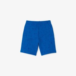 Vetements Garcon | LACOSTE Short A Motif Crocodile En Molleton