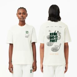 T-Shirts | LACOSTE T-Shirt En Petit Pique Avec Motif Brevet Au Dos