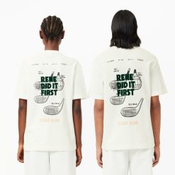 T-Shirts | LACOSTE T-Shirt En Petit Pique Avec Motif Brevet Au Dos