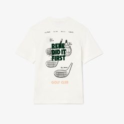 T-Shirts | LACOSTE T-Shirt En Petit Pique Avec Motif Brevet Au Dos