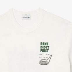 T-Shirts | LACOSTE T-Shirt En Petit Pique Avec Motif Brevet Au Dos