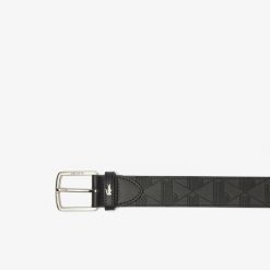 Ceintures | LACOSTE Ceinture Avec Monogramme Embosse En Cuir