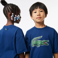 Vetements Garcon | LACOSTE T-Shirt Avec Imprime Graphique En Coton