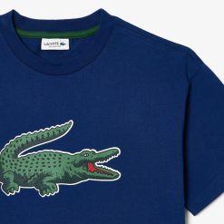 Vetements Garcon | LACOSTE T-Shirt Avec Imprime Graphique En Coton