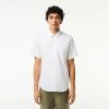 Chemises | LACOSTE Chemise Regular Fit Unie A Manches Courtes En Coton Premium