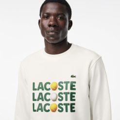 Sweatshirts | LACOSTE Sweatshirt En Molleton Imprime Balles