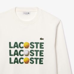 Sweatshirts | LACOSTE Sweatshirt En Molleton Imprime Balles