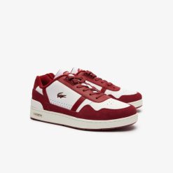 Sneakers | LACOSTE Sneakers T-Clip Homme En Cuir Avec Languette Siglee