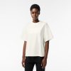 T-Shirts | LACOSTE T-Shirt Oversize En Coton Broderie Tennis