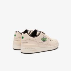 Sneakers | LACOSTE Sneakers T-Clip Homme En Cuir Avec Mappemondes