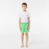 Vetements Garcon | LACOSTE Short De Bain Garcon Uni A Sechage Rapide