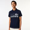 Polos | LACOSTE Polo Homme Lacoste Imprime En Coton Biologique