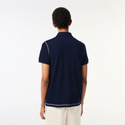 Polos | LACOSTE Polo Homme Lacoste Imprime En Coton Biologique