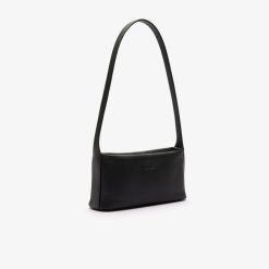 Sacs A Bandouliere | LACOSTE Petit Sac Hobo City Court En Cuir Graine