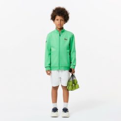 Vetements Fille | LACOSTE Sweatshirt Zippe Tennis Edition Mutua Madrid Open