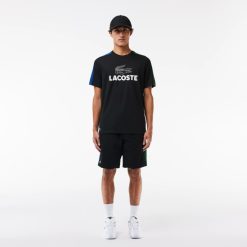 Vetements De Sport | LACOSTE T-Shirt Tennis Ultra-Dry Color-Block Imprime