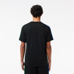 Vetements De Sport | LACOSTE T-Shirt Tennis Ultra-Dry Color-Block Imprime