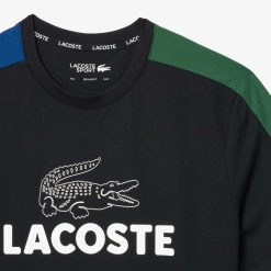 Vetements De Sport | LACOSTE T-Shirt Tennis Ultra-Dry Color-Block Imprime