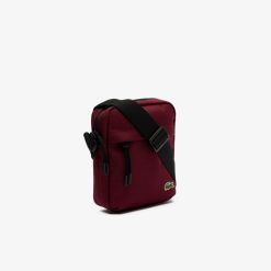 Sacs A Bandouliere | LACOSTE Sacoche Zippee Unie Lacoste Avec Poche Sur Le Devant