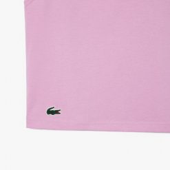 Vetements De Sport | LACOSTE Crop Top Sport Ultra-Dry Avec Imprime Lacoste